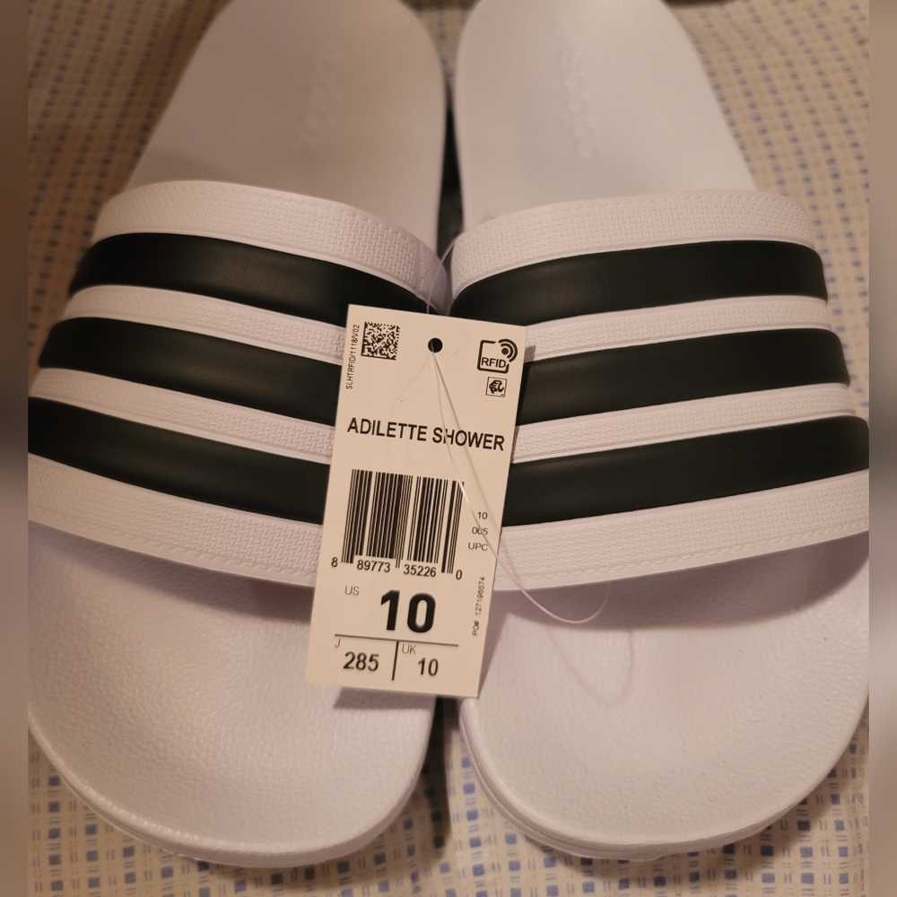 Adidas Men's Adilette Shower Slide Size 10 - Picture 4 of 6